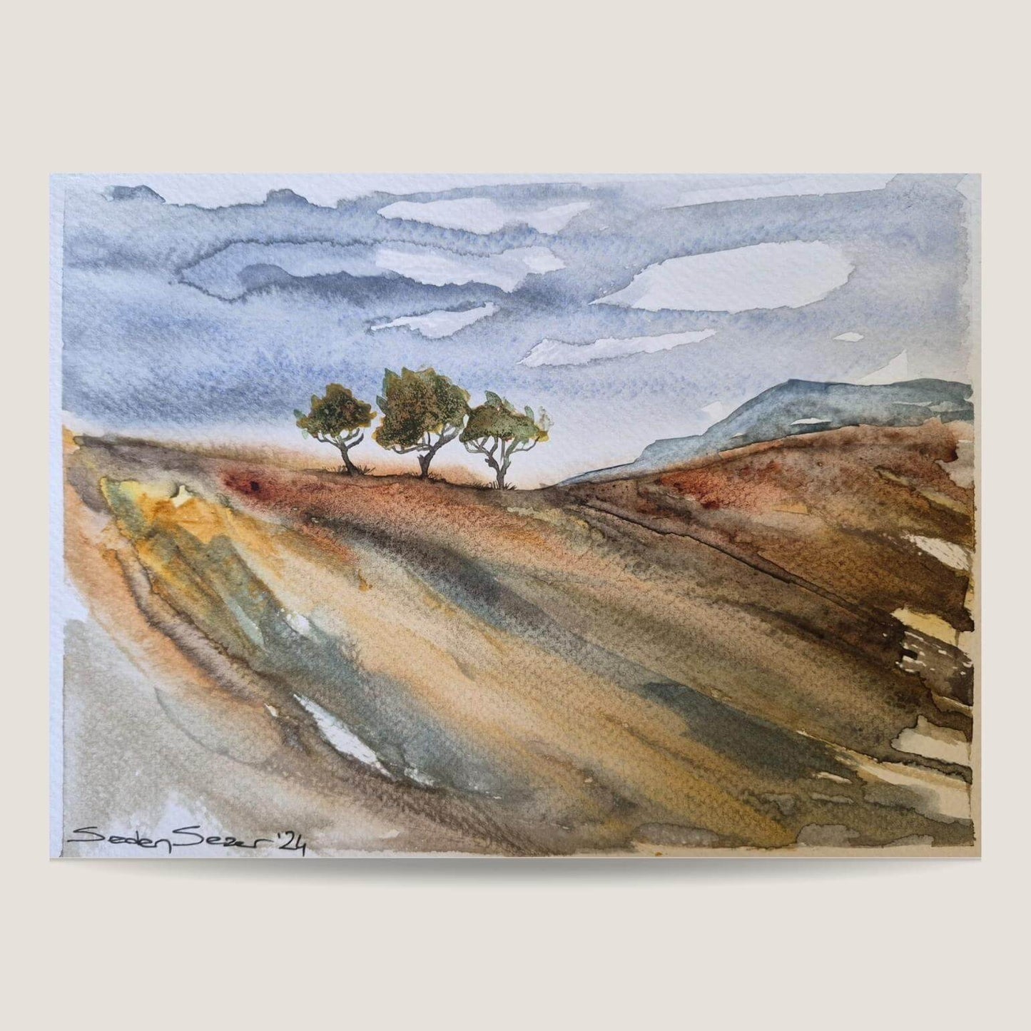 Sakin bir kaçış | Orijinal (21,8×16 cm)