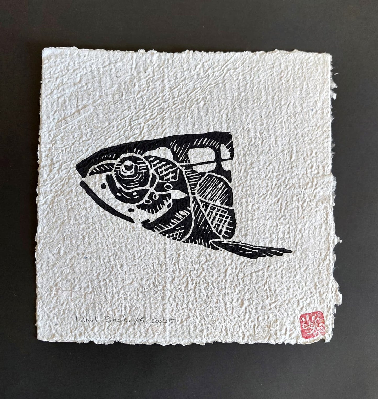 Balık - 1 | Linol Baskı