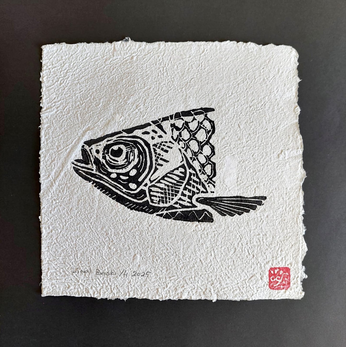 Balık - 2 | Linol Baskı