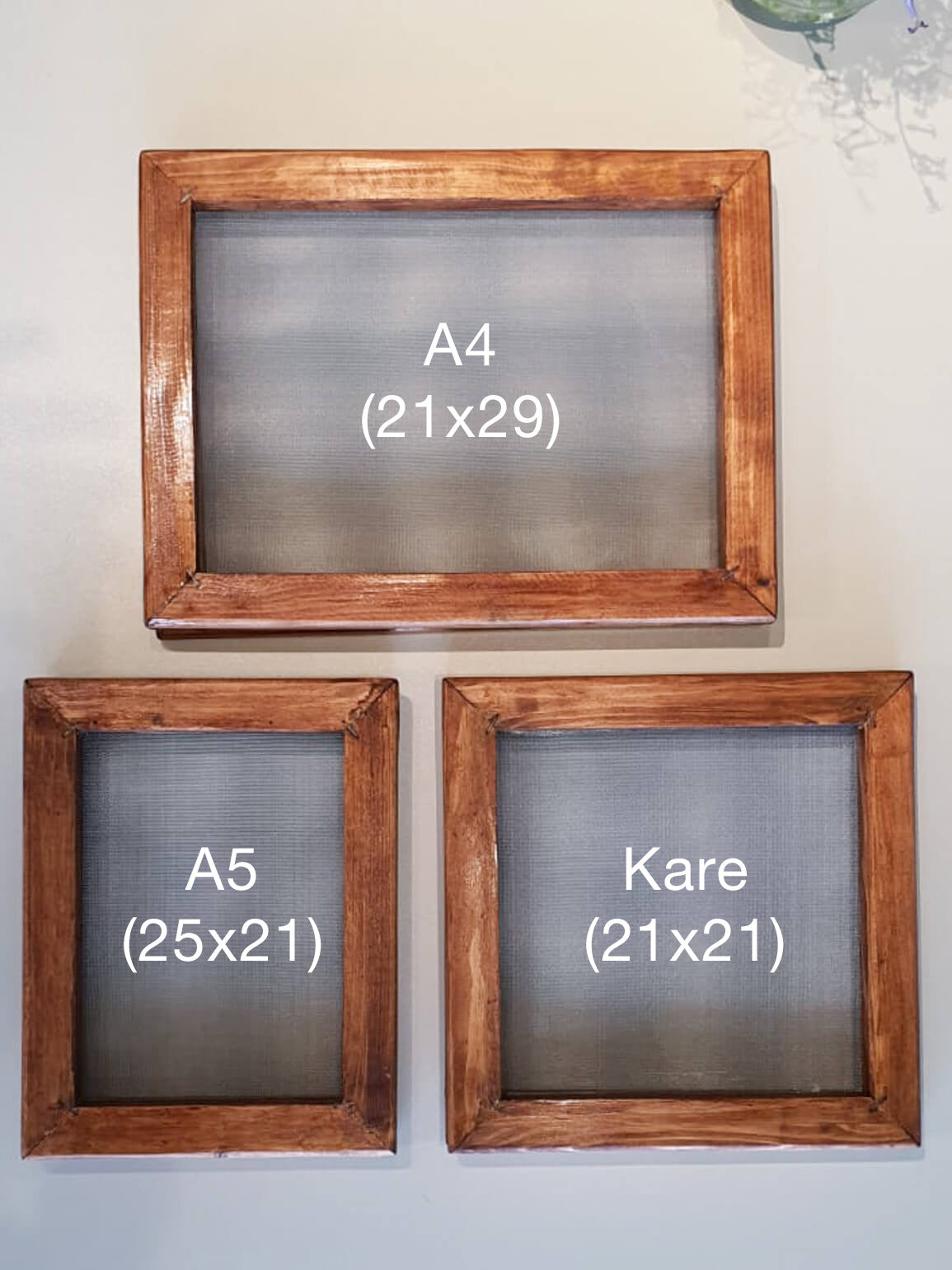 Ahşap Kağıt Yapım Eleği