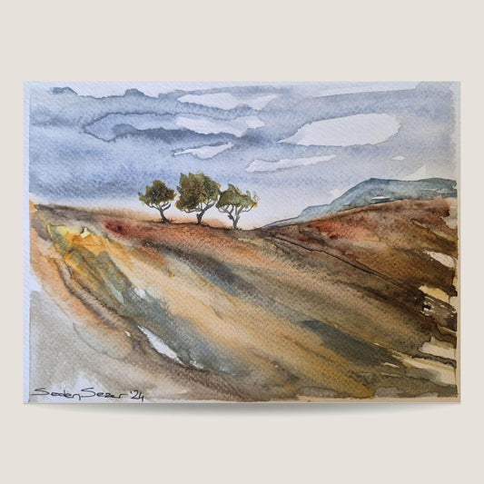 Sakin bir kaçış | Orijinal (21,8×16 cm)
