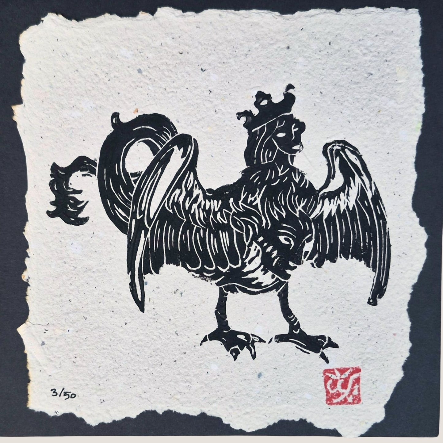 Harpy | Linol Baskı