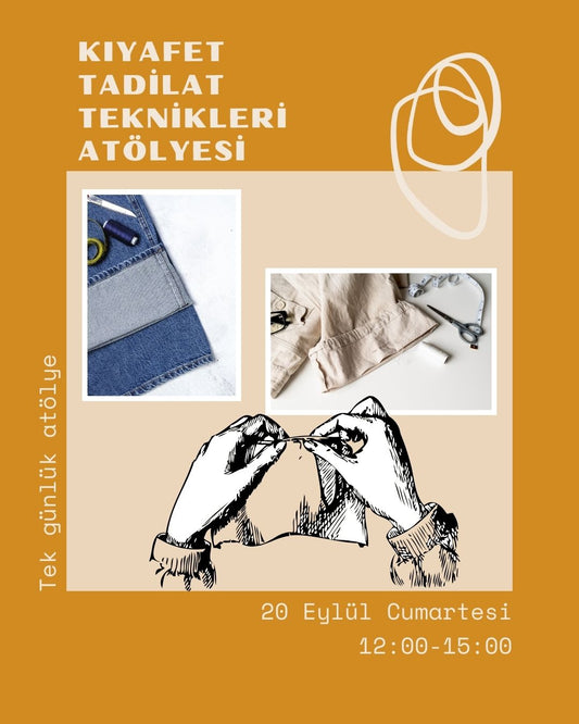 Kıyafet Tadilat Teknikleri Atölyesi | Tek Günlük Atölye