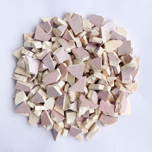 Lila Tonları | El yapımı Seramik Mozaik Taşı - 150 gr
