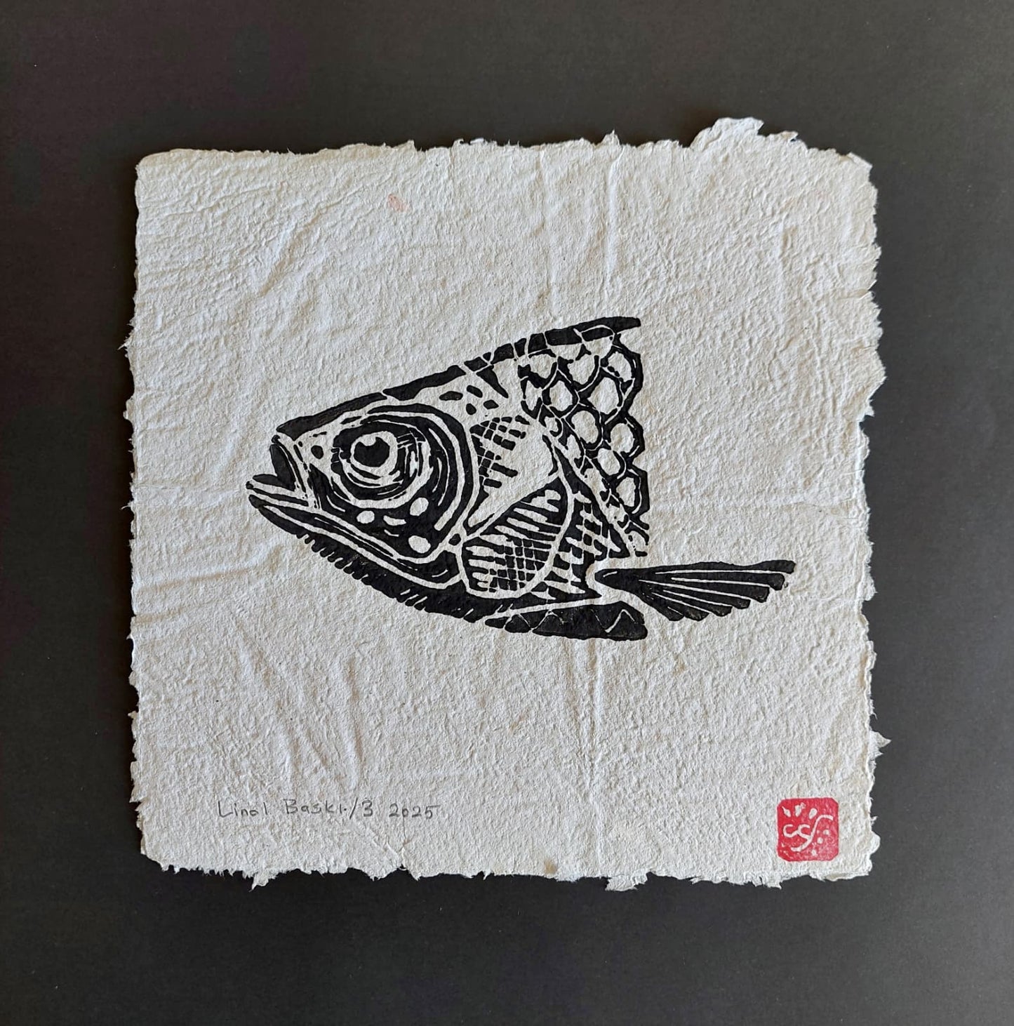 Balık - 2 | Linol Baskı