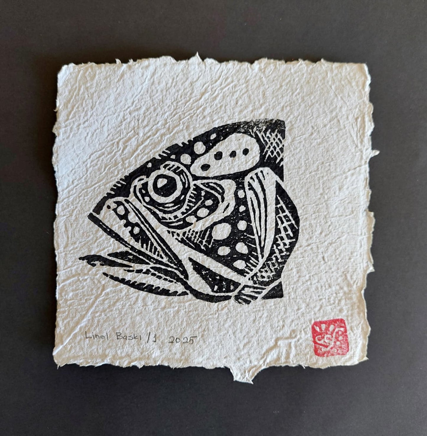 Balık - 3 | Linol Baskı