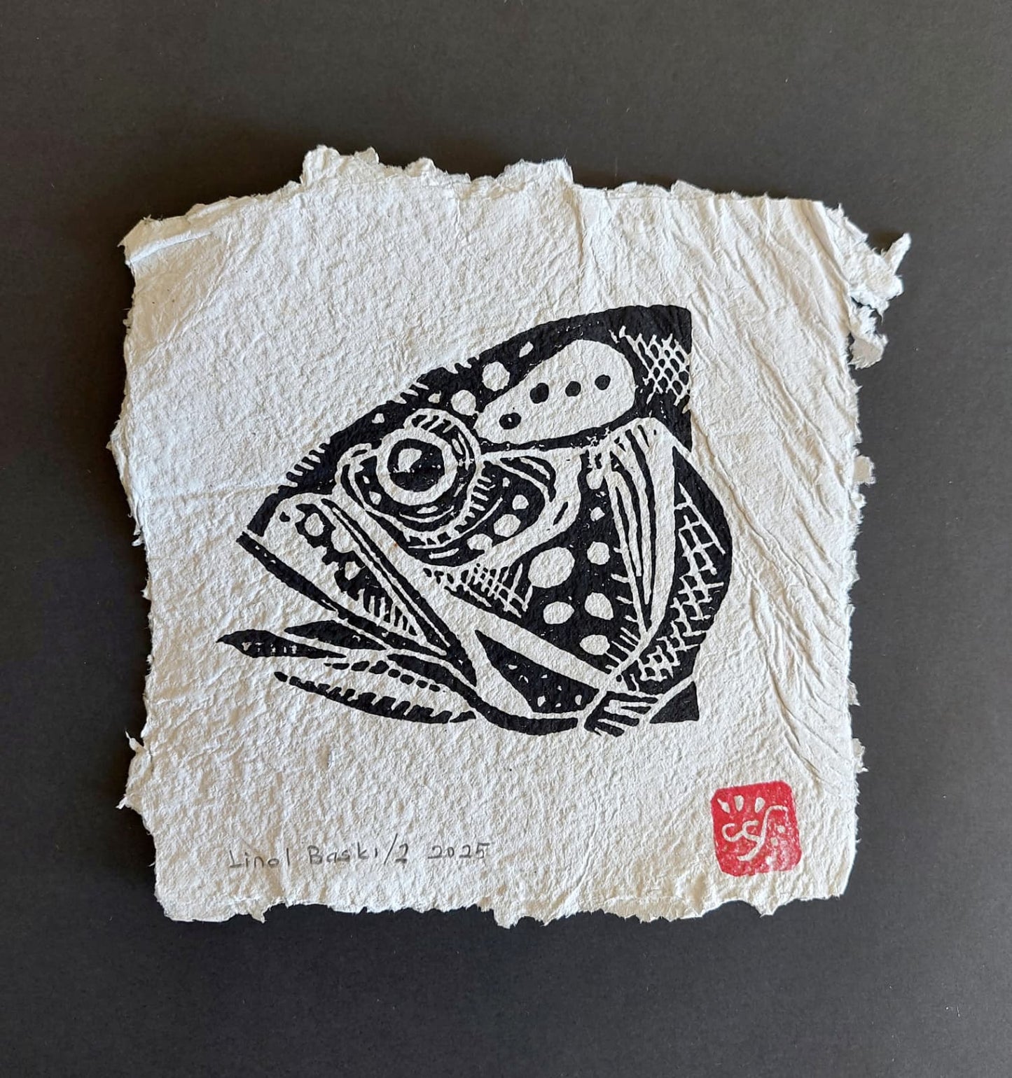 Balık - 3 | Linol Baskı