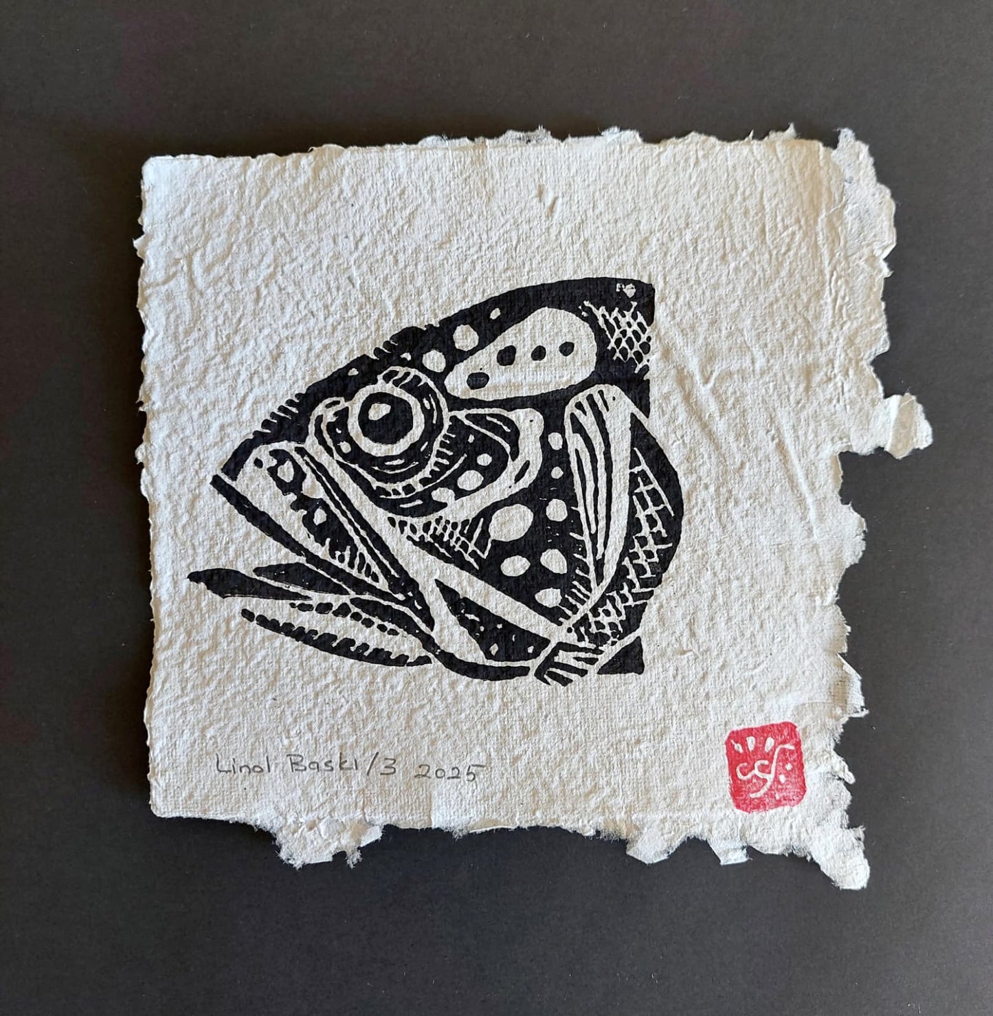 Balık - 3 | Linol Baskı