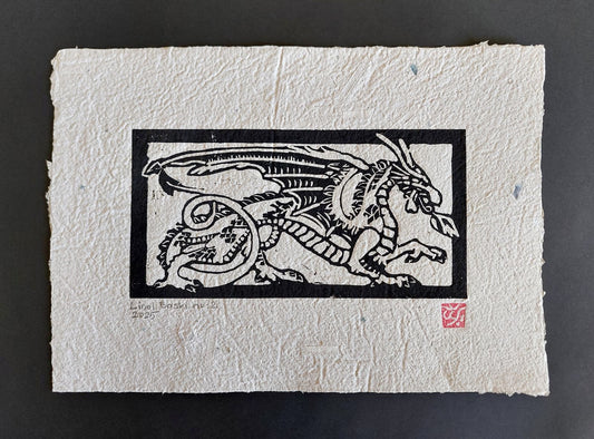 Dragon | Linol Baskı